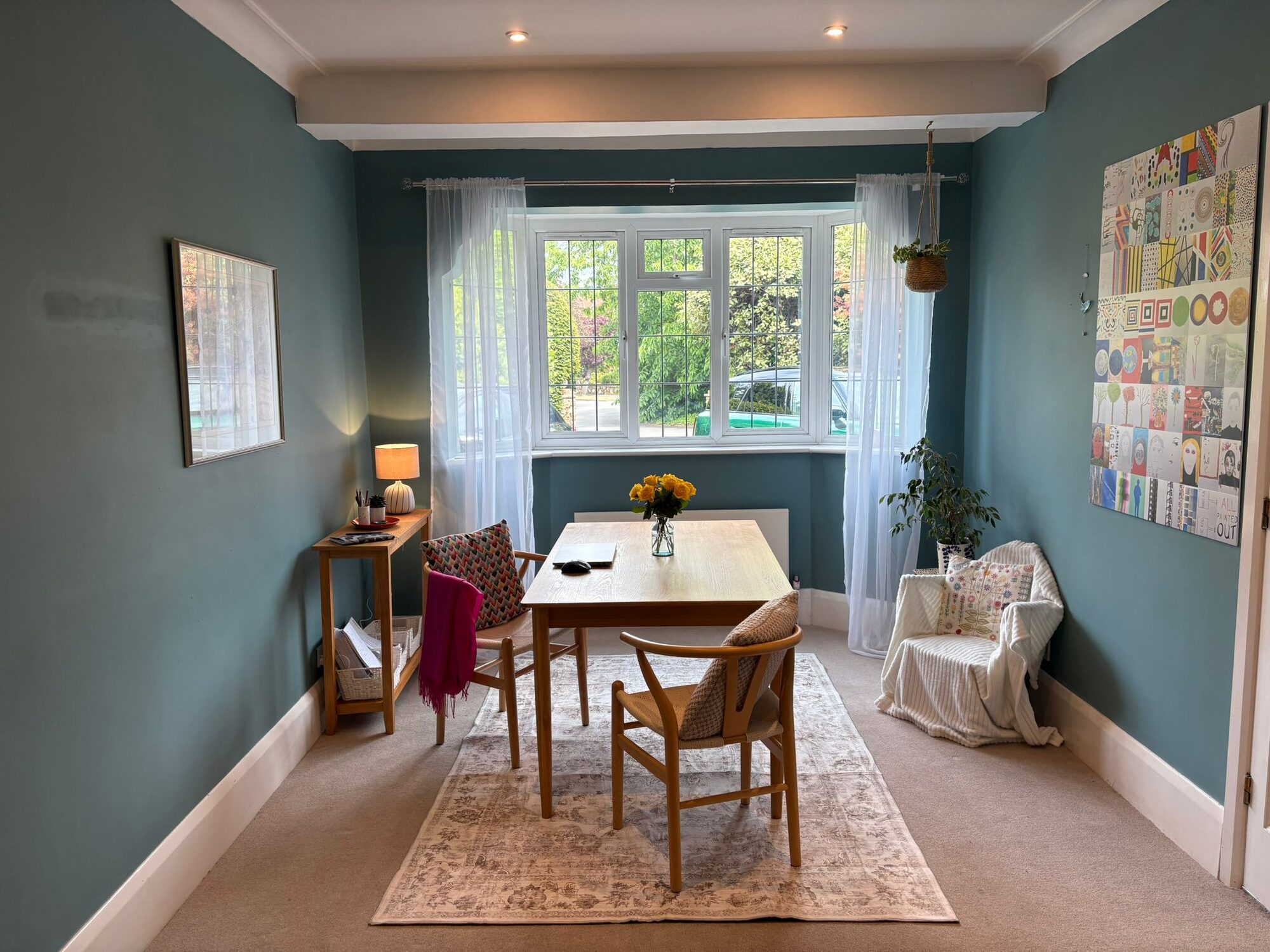 The assessment room, with its table and chairs
